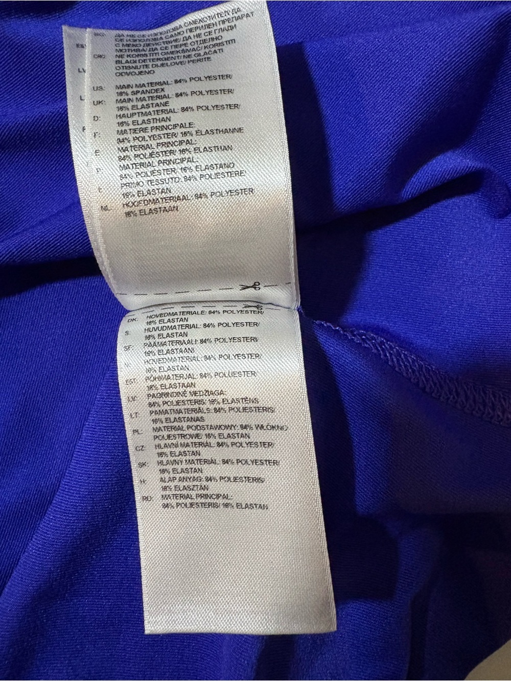 adidas Women's V-Neck Short Sleeve Tee in Royal Blue - Picture 2 of 4